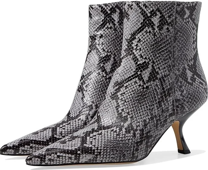 MICHAEL Michael Kors Luna Bootie Women's Boots Quarry Grey : 6 M, Leather/Rubber