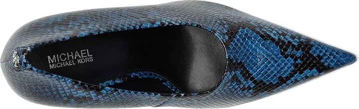 MICHAEL Michael Kors Luna High Pump High Women's Heels Chambray : 5.5 M, Leather/Rubber - Image 2
