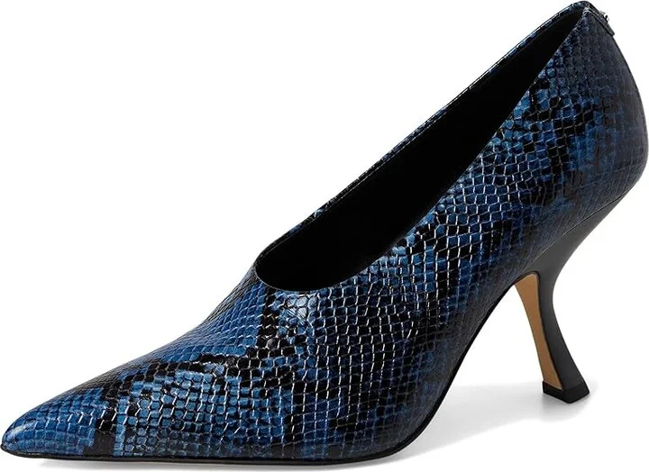 MICHAEL Michael Kors Luna High Pump High Women's Heels Chambray : 5.5 M, Leather/Rubber - Image 5