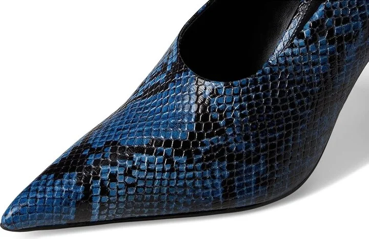 MICHAEL Michael Kors Luna High Pump High Women's Heels Chambray : 5.5 M, Leather/Rubber - Image 7