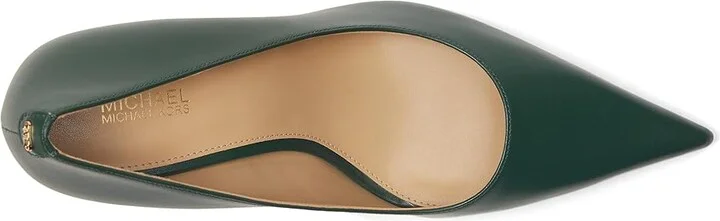 MICHAEL Michael Kors Luna Mid Pumps High Women's Heels Bosco : 6.5 M, Leather/Rubber - Image 2