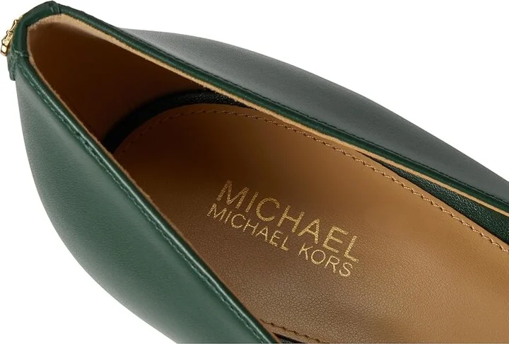 MICHAEL Michael Kors Luna Mid Pumps High Women's Heels Bosco : 6.5 M, Leather/Rubber - Image 7