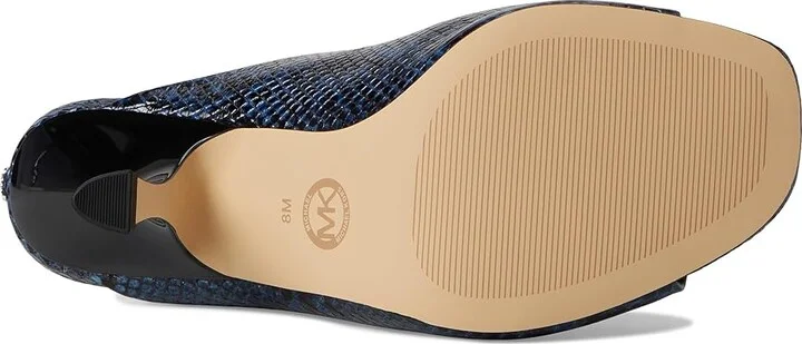 MICHAEL Michael Kors Luna Mule Sandals Women's Sandals Chambray : 8 M, Leather/Rubber - Image 3