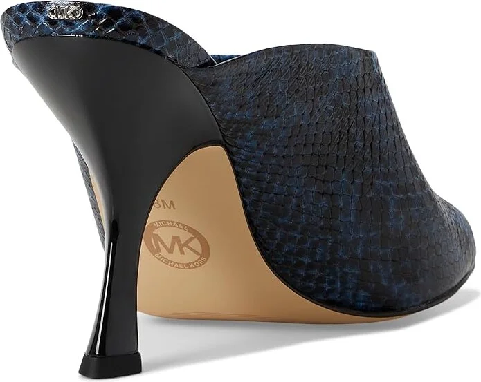 MICHAEL Michael Kors Luna Mule Sandals Women's Sandals Chambray : 8 M, Leather/Rubber - Image 4
