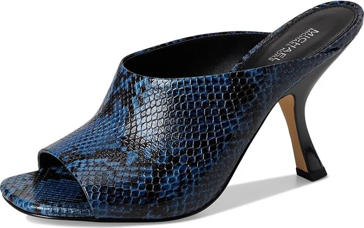 MICHAEL Michael Kors Luna Mule Sandals Women's Sandals Chambray : 8 M, Leather/Rubber - Image 5