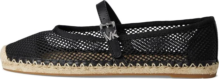 MICHAEL Michael Kors Lynn Ballet Espadrille Women's Shoes Black : 7.5 M, Leather - Image 6