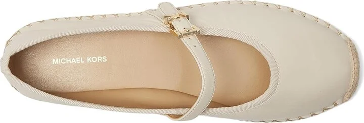 MICHAEL Michael Kors Lynn Ballet Espadrille Women's Shoes Light Cream : 9 M, Leather - Image 2