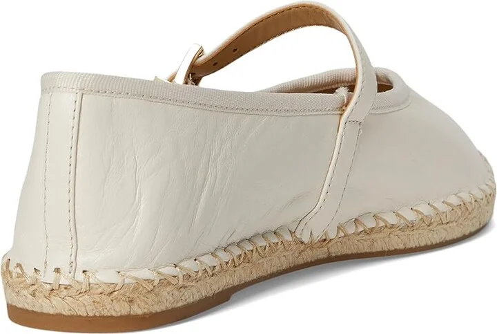 MICHAEL Michael Kors Lynn Ballet Espadrille Women's Shoes Light Cream : 9 M, Leather - Image 4