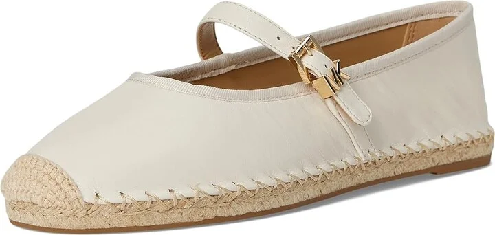 MICHAEL Michael Kors Lynn Ballet Espadrille Women's Shoes Light Cream : 9 M, Leather - Image 5