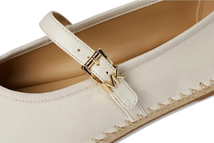 MICHAEL Michael Kors Lynn Ballet Espadrille Women's Shoes Light Cream : 9 M, Leather - Image 7