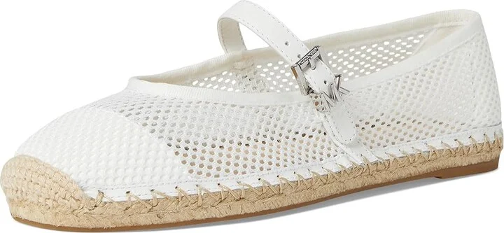 MICHAEL Michael Kors Lynn Ballet Espadrille Women's Shoes Optic White : 9 M, Leather - Image 5
