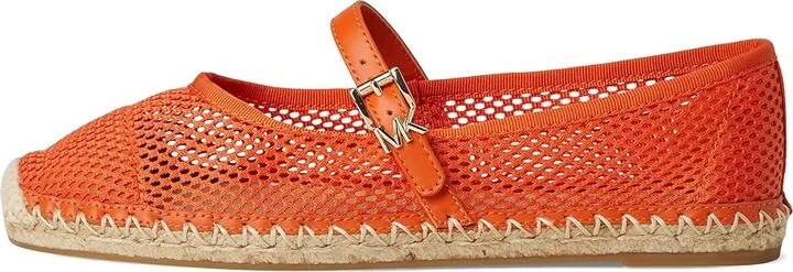 MICHAEL Michael Kors Lynn Ballet Espadrille Women's Shoes Orange Punch : 7 M, Leather - Image 6
