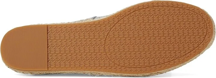 MICHAEL Michael Kors Lynn Ballet Espadrille Women's Shoes Silver : 6.5 M, Leather - Image 3