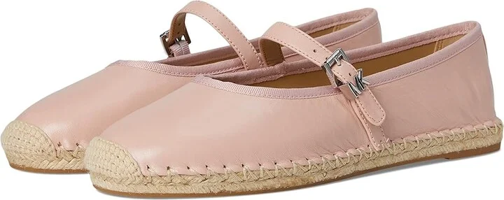 MICHAEL Michael Kors Lynn Ballet Espadrille Women's Shoes Smokey Rose : 7 M, Leather