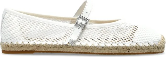 Michael Michael Kors Lynn Buckle-Strapped Mesh Ballet Espadrilles