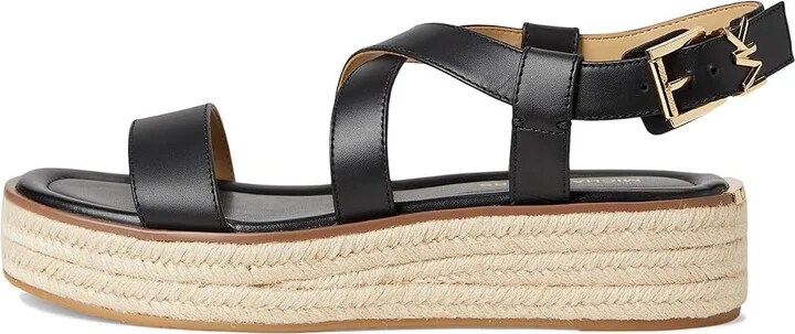 MICHAEL Michael Kors Lynn Espadrille Sandal Women's Sandals Black : 11 M, Synthetic - Image 6
