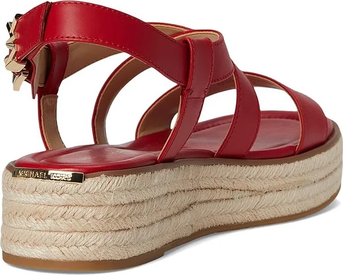 MICHAEL Michael Kors Lynn Espadrille Sandal Women's Sandals Crimson : 8.5 M, Synthetic - Image 4