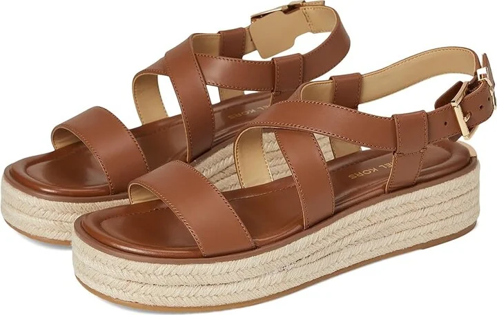 MICHAEL Michael Kors Lynn Espadrille Sandal Women's Sandals Luggage : 9.5 M, Synthetic