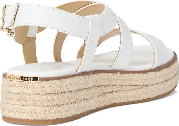 MICHAEL Michael Kors Lynn Espadrille Sandal Women's Sandals Optic White : 8 M, Synthetic - Image 4