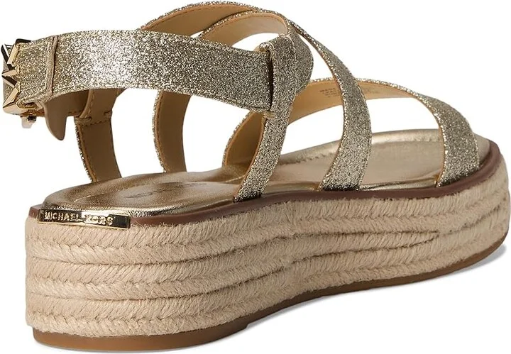 MICHAEL Michael Kors Lynn Espadrille Sandal Women's Sandals Pale Gold : 6.5 M, Synthetic - Image 4