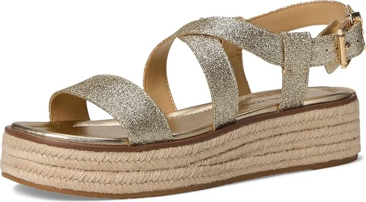 MICHAEL Michael Kors Lynn Espadrille Sandal Women's Sandals Pale Gold : 6.5 M, Synthetic - Image 5