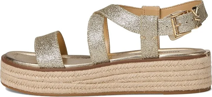 MICHAEL Michael Kors Lynn Espadrille Sandal Women's Sandals Pale Gold : 6.5 M, Synthetic - Image 6