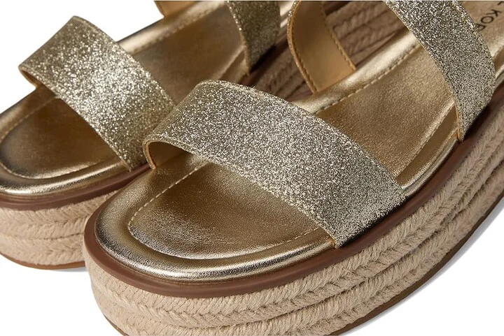 MICHAEL Michael Kors Lynn Espadrille Sandal Women's Sandals Pale Gold : 6.5 M, Synthetic - Image 7