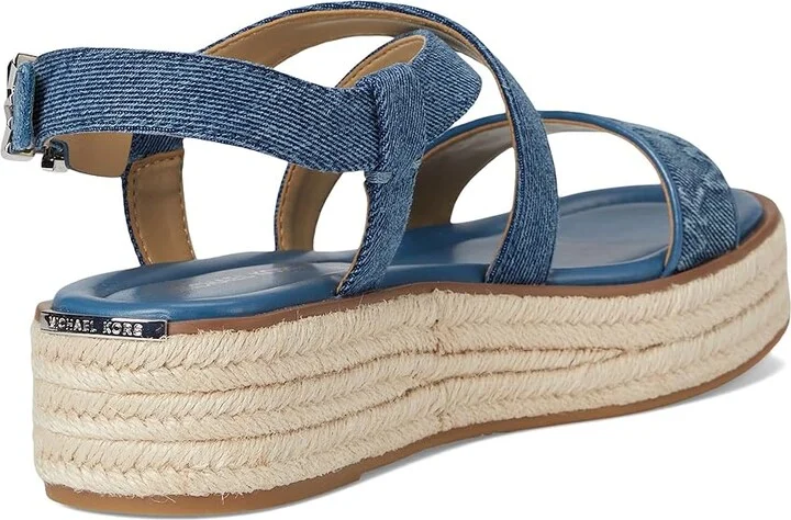 MICHAEL Michael Kors Lynn Espadrille Sandal Women's Sandals Union Wash : 11 M, Synthetic - Image 4