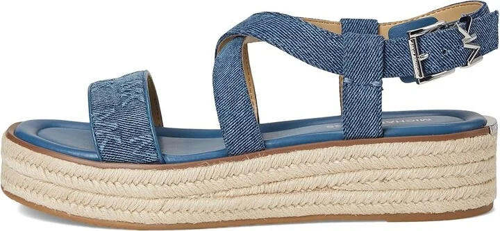 MICHAEL Michael Kors Lynn Espadrille Sandal Women's Sandals Union Wash : 11 M, Synthetic - Image 6