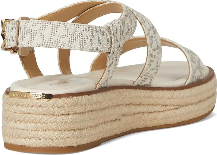 MICHAEL Michael Kors Lynn Espadrille Sandal Women's Sandals Vanilla : 7 M, Synthetic - Image 4