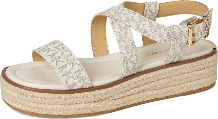 MICHAEL Michael Kors Lynn Espadrille Sandal Women's Sandals Vanilla : 7 M, Synthetic - Image 5