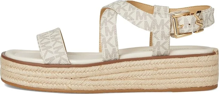 MICHAEL Michael Kors Lynn Espadrille Sandal Women's Sandals Vanilla : 7 M, Synthetic - Image 6