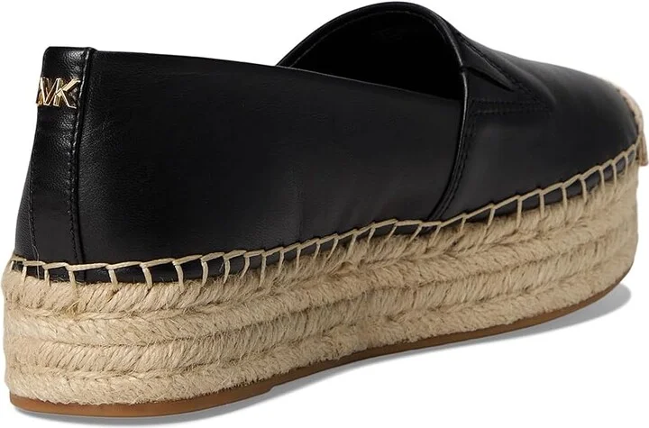 MICHAEL Michael Kors Lynn Espadrille Women's Shoes Black : 11 M, Leather - Image 4