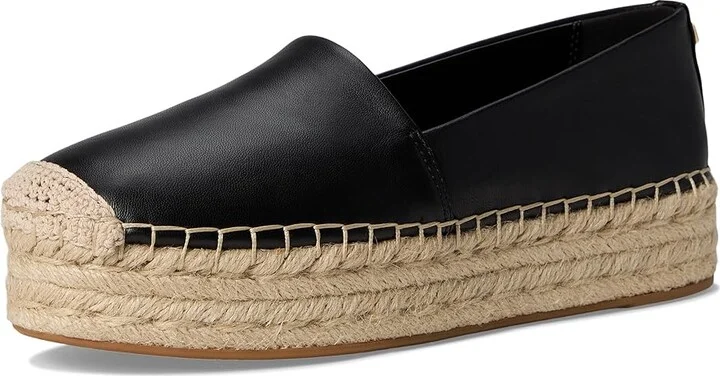 MICHAEL Michael Kors Lynn Espadrille Women's Shoes Black : 11 M, Leather - Image 5