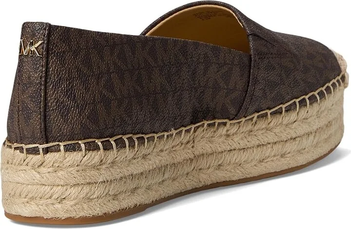 MICHAEL Michael Kors Lynn Espadrille Women's Shoes Brown : 7.5 M, Leather - Image 4