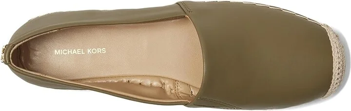 MICHAEL Michael Kors Lynn Espadrille Women's Shoes Safari Green : 9 M, Leather - Image 2