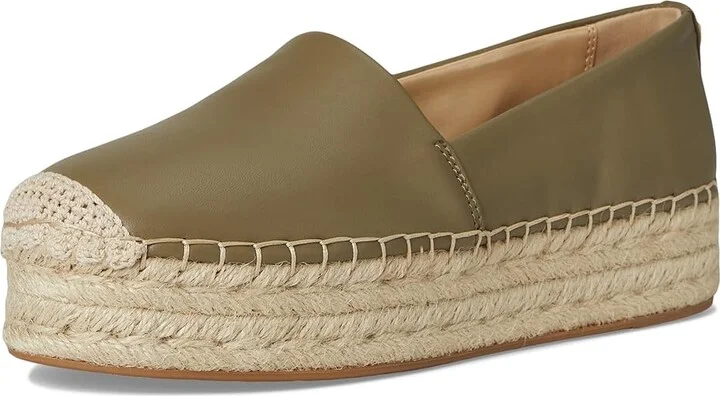 MICHAEL Michael Kors Lynn Espadrille Women's Shoes Safari Green : 9 M, Leather - Image 5