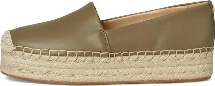 MICHAEL Michael Kors Lynn Espadrille Women's Shoes Safari Green : 9 M, Leather - Image 6