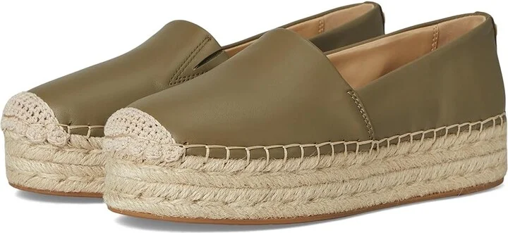 MICHAEL Michael Kors Lynn Espadrille Women's Shoes Safari Green : 9 M, Leather