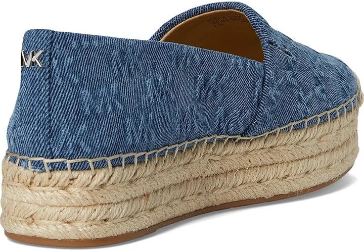MICHAEL Michael Kors Lynn Espadrille Women's Shoes Union Wash : 6 M, Leather - Image 4