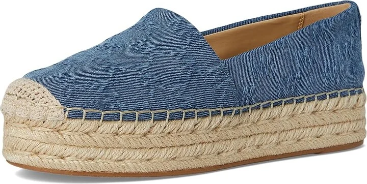 MICHAEL Michael Kors Lynn Espadrille Women's Shoes Union Wash : 6 M, Leather - Image 5