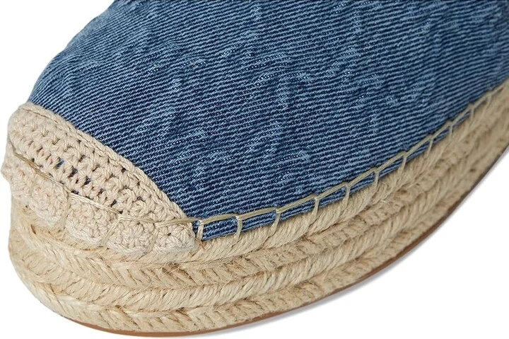 MICHAEL Michael Kors Lynn Espadrille Women's Shoes Union Wash : 6 M, Leather - Image 7