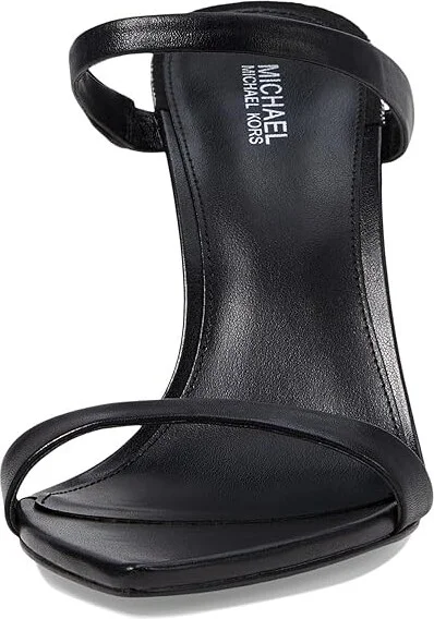 MICHAEL Michael Kors Lyssa Slide Women's Shoes Black : 5.5 M, Leather - Image 2