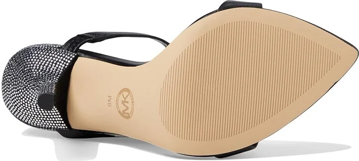 MICHAEL Michael Kors Lyssa Slide Women's Shoes Black : 5.5 M, Leather - Image 3