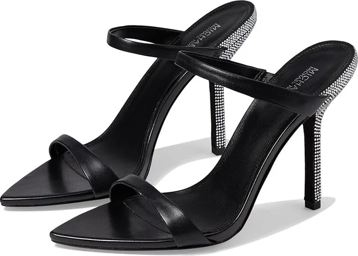 MICHAEL Michael Kors Lyssa Slide Women's Shoes Black : 5.5 M, Leather