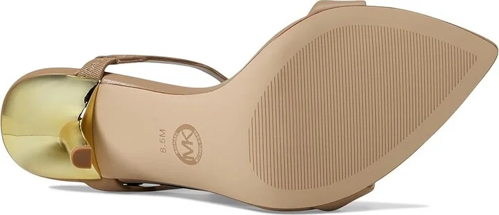 MICHAEL Michael Kors Lyssa Slide Women's Shoes Camel : 7 M, Leather - Image 3