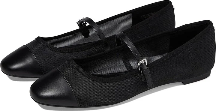 MICHAEL Michael Kors Mae Flex Ballet Women's Flat Shoes Black1 : 6 M, Leather
