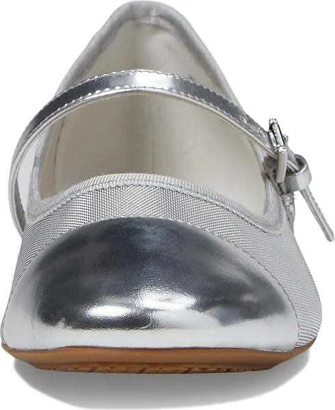 MICHAEL Michael Kors Mae Flex Ballet Women's Flat Shoes Silver : 7 M, Leather - Image 2