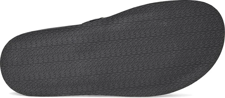 MICHAEL Michael Kors Mandy Flat Sandal Women's Sandals Black : 7 M, Leather - Image 3