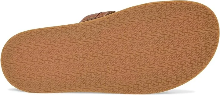 MICHAEL Michael Kors Mandy Flat Sandal Women's Sandals Luggage : 9.5 M, Leather - Image 3